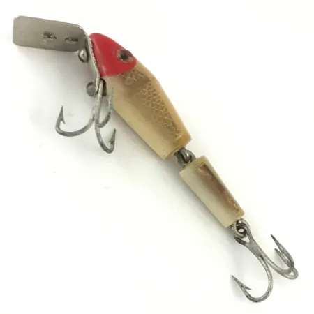 L&S Bait MirrOlure Bass-master Leurre, Red/White, 2g, Articulé, #4484