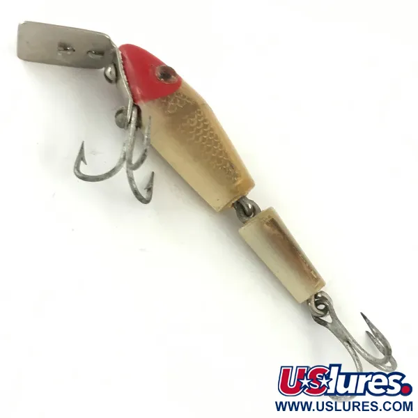 L&S Bait MirrOlure Bass-master Leurre, Red/White, 2g, Articulé, #4484