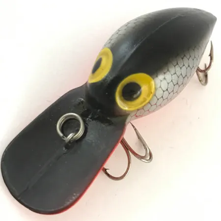 Storm Wiggle Wart Crankbait, Noir/Rouge/Gris, 11g, Bruitant, #4486