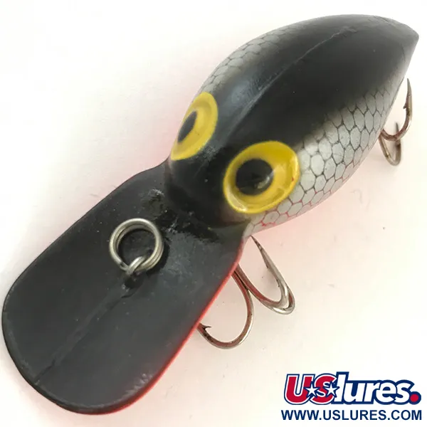 Storm Wiggle Wart Crankbait, Noir/Rouge/Gris, 11g, Bruitant, #4486
