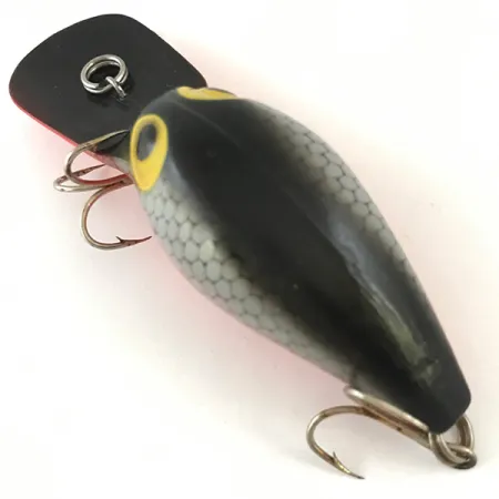 Storm Wiggle Wart Crankbait, Noir/Rouge/Gris, 11g, Bruitant, #4486