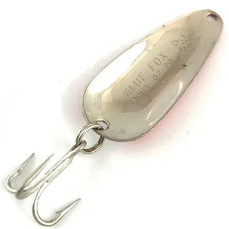 Blue Fox Aqua Spoon Cuillère, Rouge / Blanc / Nickel, 7g, Vintage, #4487