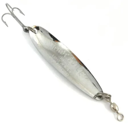 Luhr Jensen Krocodile Die #4 Cuillère, Nickel martelé, 14g, #4507