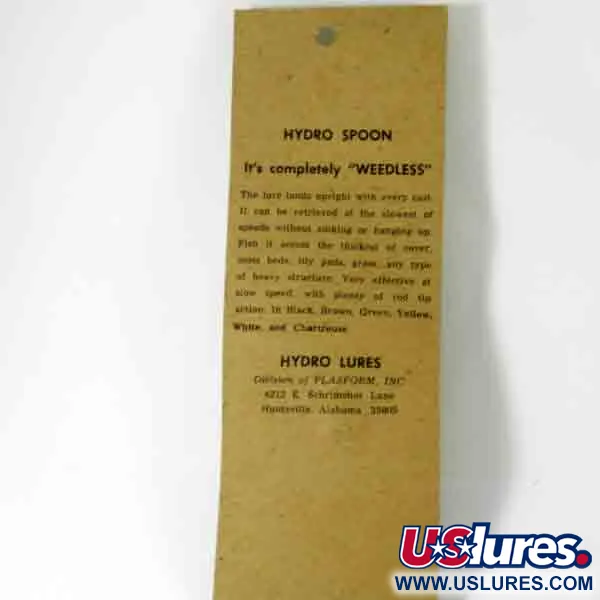 Hydro Lures Weedless Hydro Spoon Cuillère, Jaune/Rouge, 14g, #4510