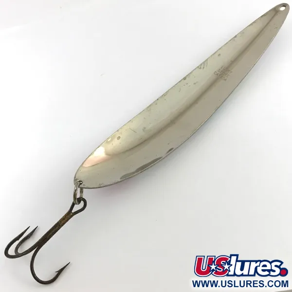 Lucky Strike Canoe Wobbler Cuillère, White Pearl/Nickel, 45g, #4526