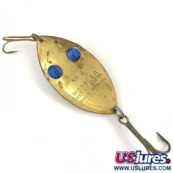 Horrocks-Ibbotson Wobbler Cuillère, Laiton/Bleu, 23g, Yeux verre, #4553
