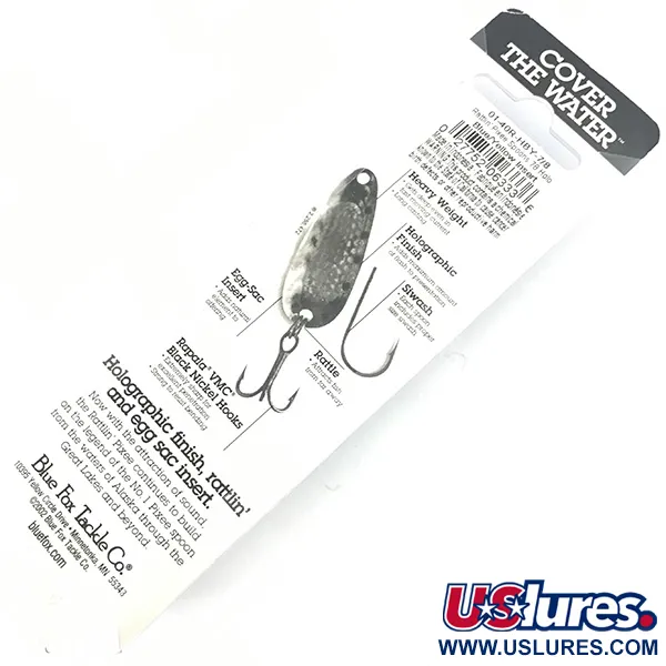 Blue Fox Rattlin Pixee UV Cuillère, Bleu/Jaune, 24g, Bruitage, #4590