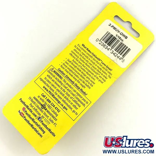 Panther Martin 2 Cuiller, Truite Arc-en-ciel, 2.5g, FishSeeUV, #4602