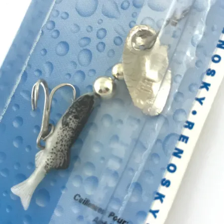 Renosky Sonic Swing Minnow 0 Spinnerbaits, Argent, 2g, Tail-Flex, #4639