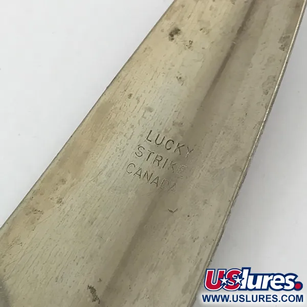 Cuillère Lucky Strike Canoe Wobbler, White Pearl/Nickel/Rouge, 45g, #4647