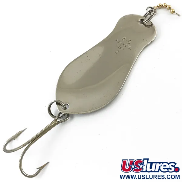 K-B Bait K-B Spoon 2 Cuillère, Nickel, 14g, Chaînette Laiton, #4649