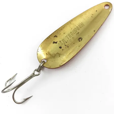 Len Thompson #2 Cuiller, Rouge/Noir/Laiton, 28g, Classique, #4652