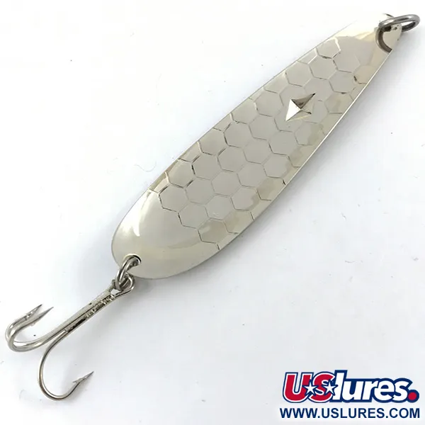 Luhr Jensen Diamond King 4 Cuillère, Argent martelé, 14g, #4657