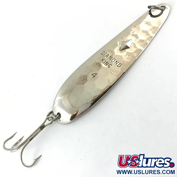Luhr Jensen Diamond King 4 Cuillère, Argent martelé, 14g, #4657
