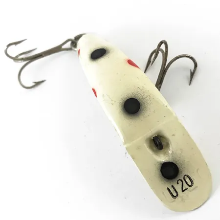Worden Flatfish Leurre, Blanc/Rouge/Noir, 9g, Modèle U 20, #4658