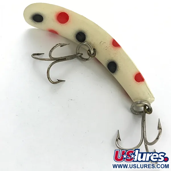 Worden Flatfish Leurre, Blanc/Rouge/Noir, 9g, Modèle U 20, #4658