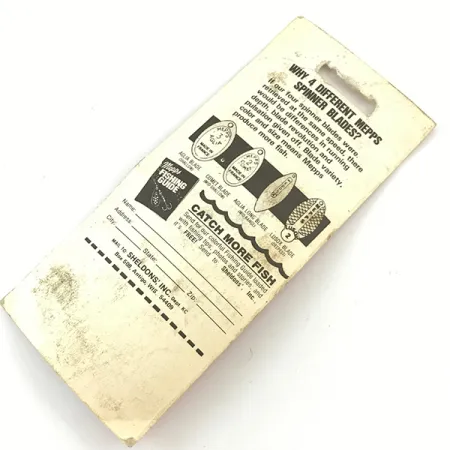 Mepps Aglia 1 Cuiller, Rouge/Blanc/Or, 3.5g, Rotation Rapide, #4660