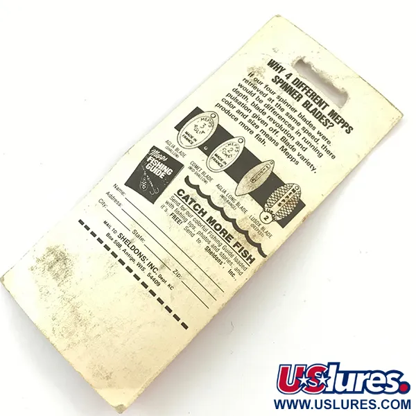 Mepps Aglia 1 Cuiller, Rouge/Blanc/Or, 3.5g, Rotation Rapide, #4660