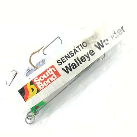 South Bend Walleye Wonder Spinnerbait, Nickel/Vert/Blanc, 14g, #4670