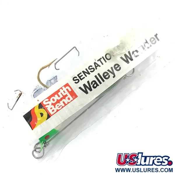 South Bend Walleye Wonder Spinnerbait, Nickel/Vert/Blanc, 14g, #4670