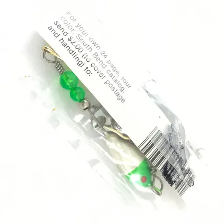 South Bend Walleye Wonder Spinnerbait, Nickel/Vert/Blanc, 14g, #4670