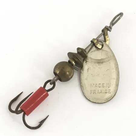 Mepps Aglia 0 Cuiller tournante, Argent, 2.2g, Gaine Rouge, #4682