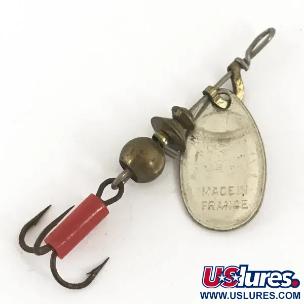 Mepps Aglia 0 Cuiller tournante, Argent, 2.2g, Gaine Rouge, #4682