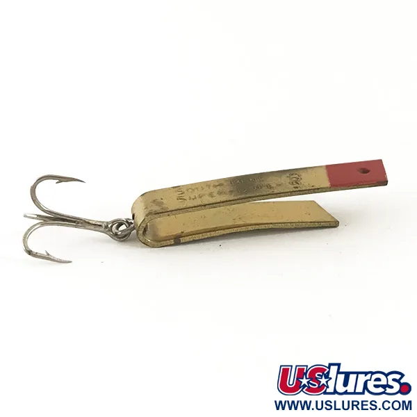 South Bend Super-Duper 503 Cuillère, Laiton / Rouge, 4.3g, USA, #4685