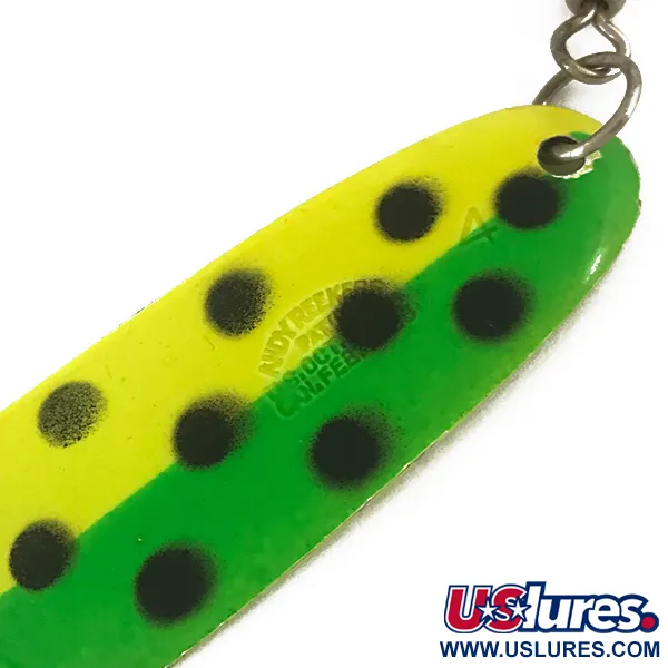 Andy Reekers UV Cuillère de Traîne, Jaune/Vert/Nickel, 7g, UV, #4691