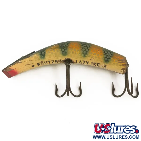 Kautzky Lazy Ike Poisson Nageur, Perche, 7g, Bois Vintage, #4693