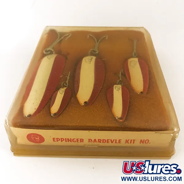 Eppinger Dardevle Kit Cuillères, Rouge/Blanc/Nickel, 28g, #4694
