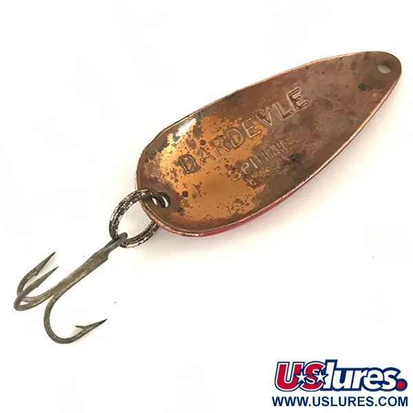 Eppinger Dardevle Spinnie Cuiller, Rouge/Blanc/Cuivre, 9g, Vintage, #4696