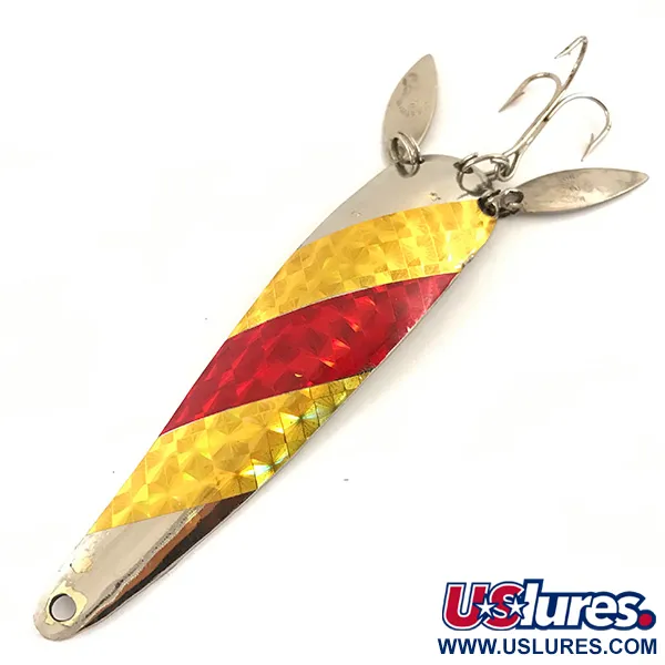 Marathon (with sonic blades) Cuillère, Nickel/Or/Rouge, 17g, #4700