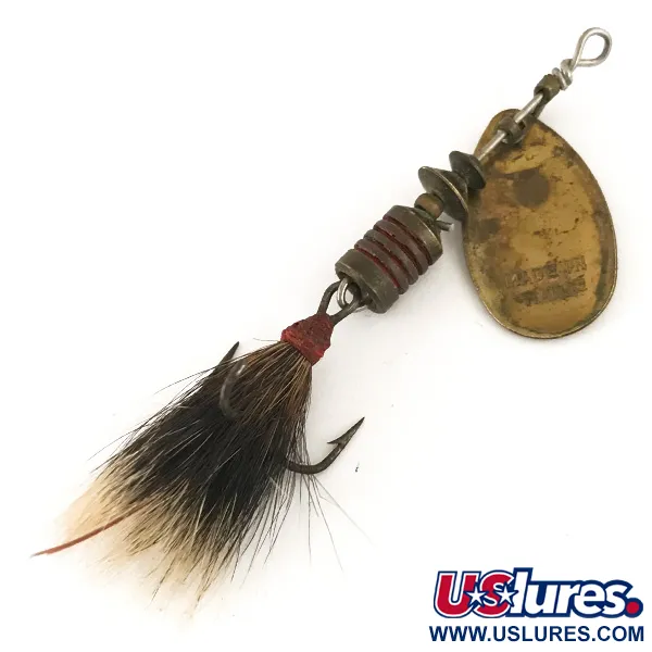 Mepps Aglia 1 dressed Cuiller, Laiton, 3,5g, Poil d'écureuil, #4722