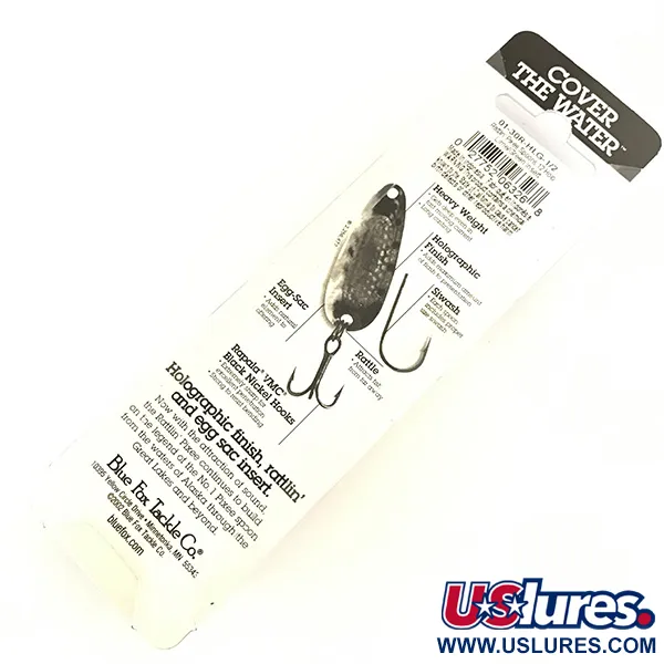 Blue Fox Rattlin Pixee UV Cuillère, Rainbow Herring, 14g, UV Glow, #4737