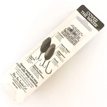 Blue Fox Pixee Cuillère, Nickel martelé/Bleu, 14g, Insert UV, #4748