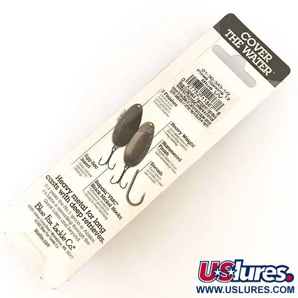 Blue Fox Pixee Cuillère, Nickel martelé/Bleu, 14g, Insert UV, #4748