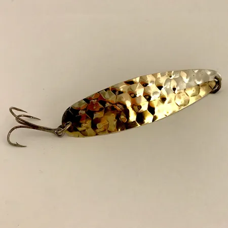 Cuillère Luhr Jensen Flutter Spoon, Hammered Silver / Gold, 5g, #4750
