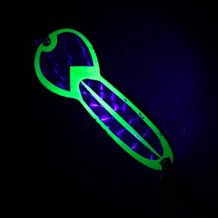 Glen Evans Loco 3 UV Cuillère, Nickel/Jaune, 17g, UV-réactif, #4761