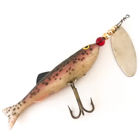 Renosky Minnow Leurre hybride, Truite / Rouge, 18g, Palette, #4766