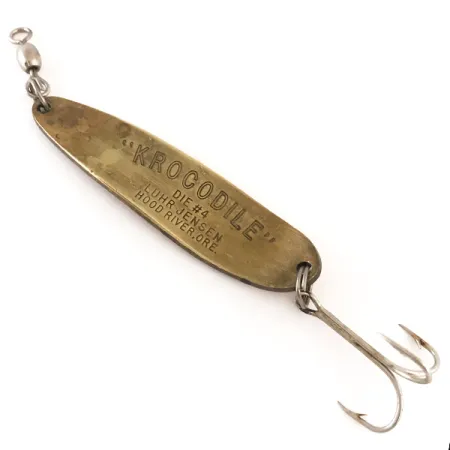 Luhr Jensen Krocodile Die #4 Cuillère, Laiton / Rouge, 17g, #4770