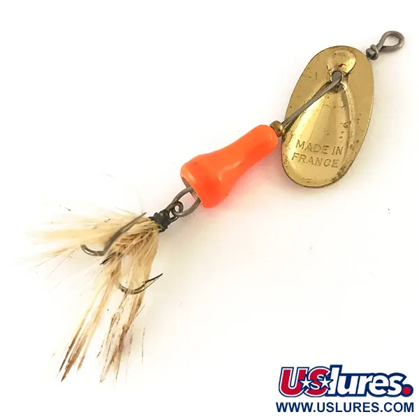 Mepps Elix 1 Cuiller tournante, Laiton, 4g, Vintage, #4779