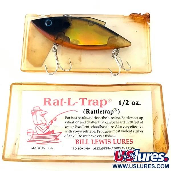 Bill Lewis Rat-L-Trap Lipless Crankbait, Mirror Yellow Green, 14g, #4794