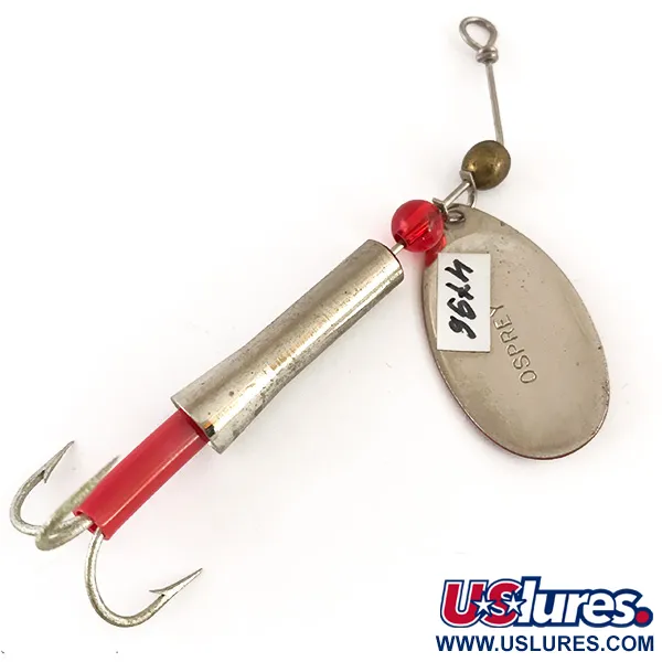 Dardevle Osprey Notangle Spinner, Rouge/Blanc/Nickel, 9g, #4796