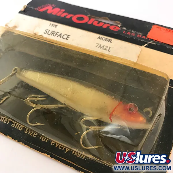 L&S Bait MirrOlure Leurre Surface, Argent/Rouge, 11g, Walker, #4824