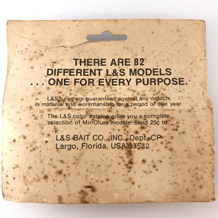 L&S Bait MirrOlure Leurre Surface, Argent/Rouge, 11g, Walker, #4824