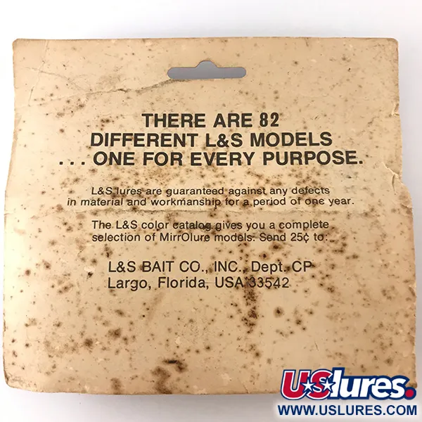 L&S Bait MirrOlure Leurre Surface, Argent/Rouge, 11g, Walker, #4824