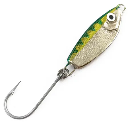 Luhr Jensen Crippled Herring Jig, Perche, 7g, Nickel martelé, #4857