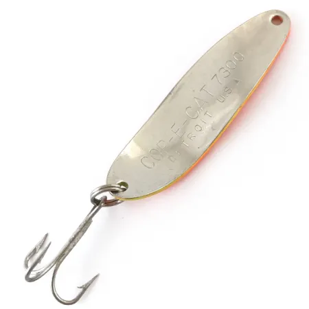 Dardevle Cop-E-Cat 7300 UV Cuiller, Jaune/Orange/Nickel, 10g, UV, #4887