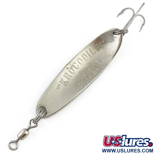 Luhr Jensen Krocodile Die #3 Cuillère, Jaune/Vert, 10g, Écailles, #4905